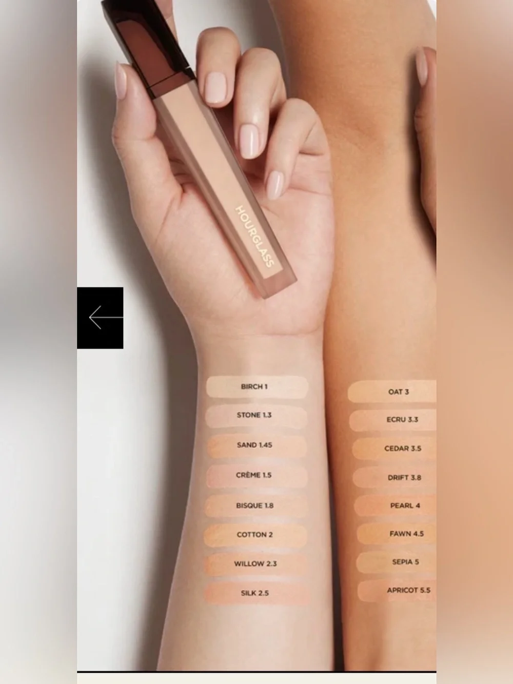 🔥NEW HOURGLASS VANISH AIRBRUSH CONCEALER IN BOX ~ WILLOW 2.3